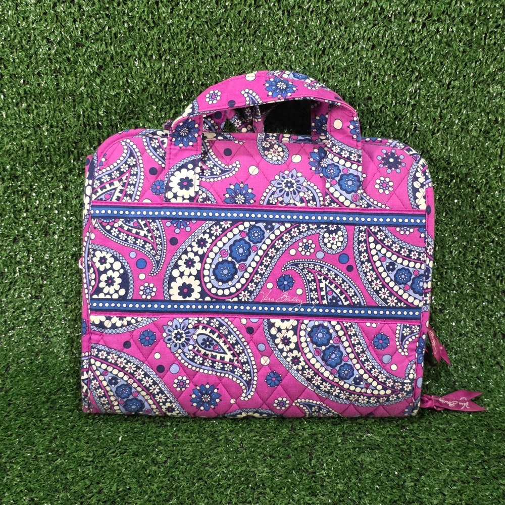 Vera Bradley Grand Hanging Travel Organizer in Boysenberry Paisley